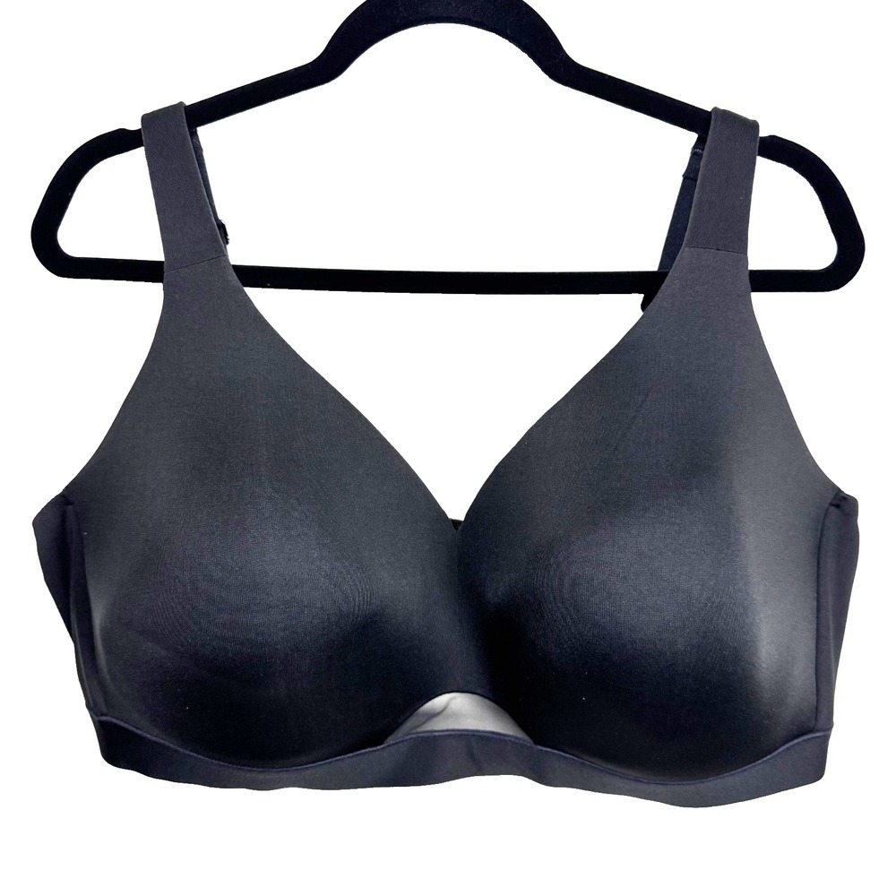 Cacique 48DDD Black Bra Lightly Lined No Wire Lane Bryant